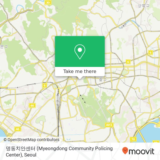 명동치안센터 (Myeongdong Community Policing Center) map