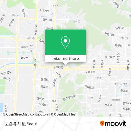 고은유치원 map