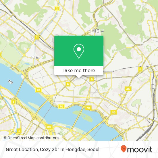 Great Location, Cozy 2br In Hongdae map