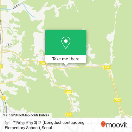 동두천탑동초등학교 (Dongducheontapdong Elementary School) map