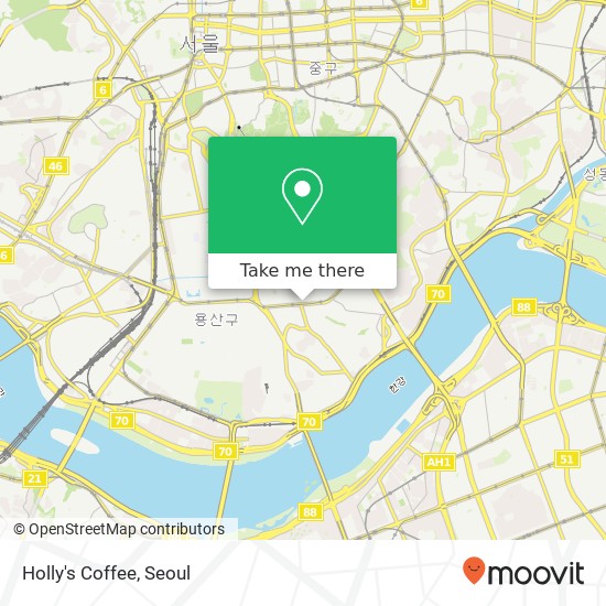 Holly's Coffee map