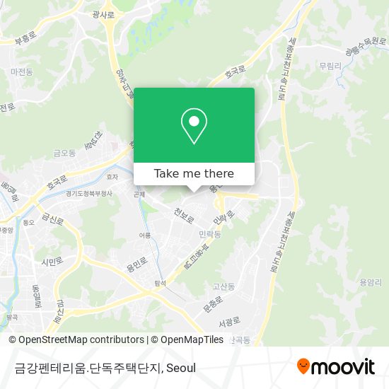 금강펜테리움.단독주택단지 map
