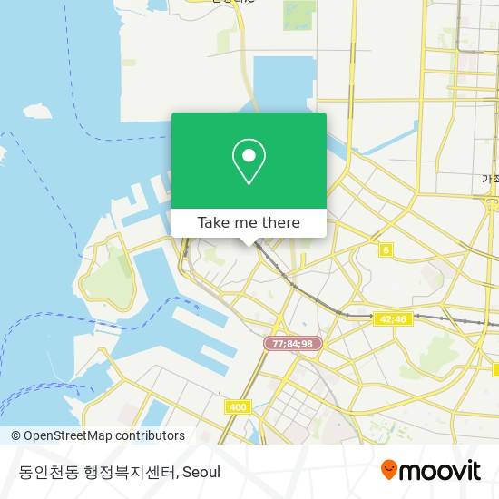 동인천동 행정복지센터 map