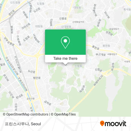프린스사우나 map