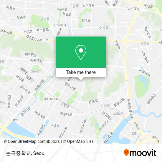 논곡중학교 map