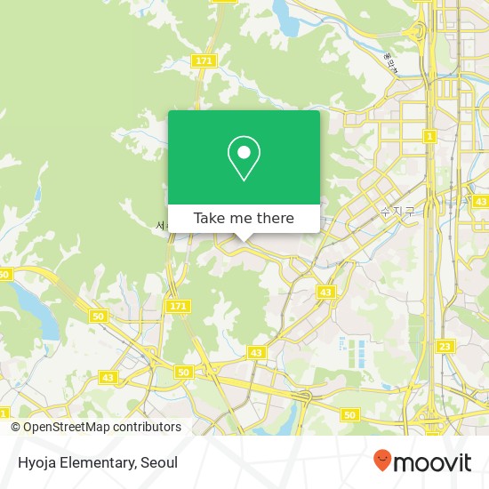 Hyoja Elementary map