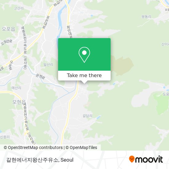 갈현에너지왕산주유소 map