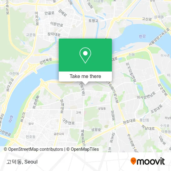 고덕동 map