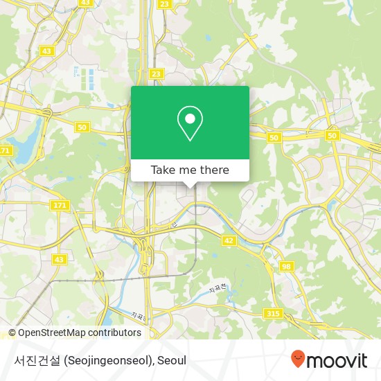 서진건설 (Seojingeonseol) map