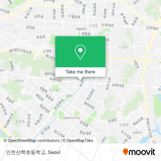 인천선학초등학교 map