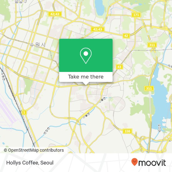 Hollys Coffee map