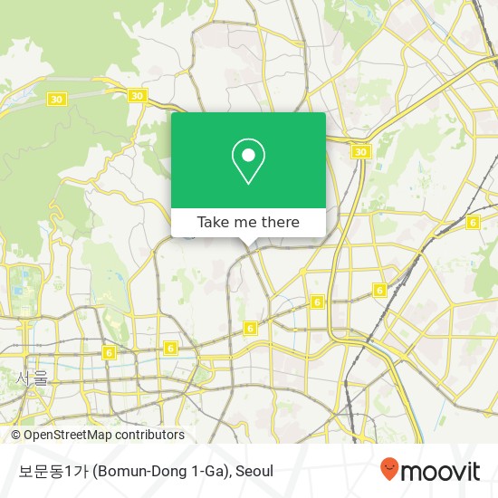 보문동1가 (Bomun-Dong 1-Ga) map