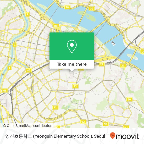 영신초등학교 (Yeongsin Elementary School) map