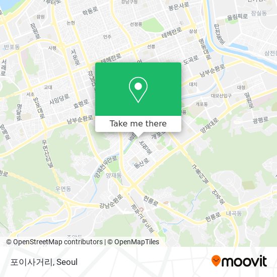 포이사거리 map