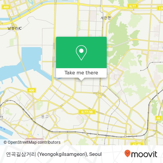 연곡길삼거리 (Yeongokgilsamgeori) map