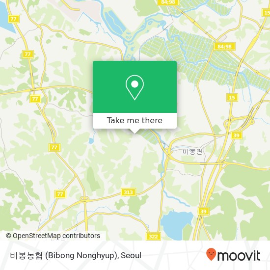 비봉농협 (Bibong Nonghyup) map