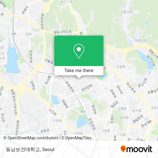 동남보건대학교 map