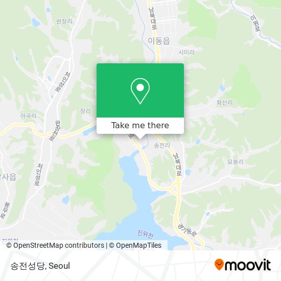 송전성당 map