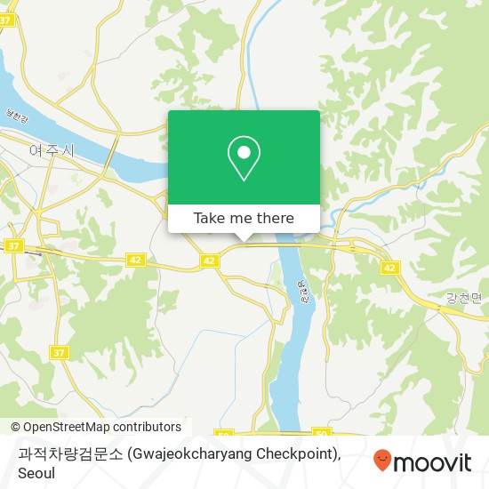 과적차량검문소 (Gwajeokcharyang Checkpoint) map