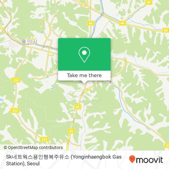 Sk네트웍스용인행복주유소 (Yonginhaengbok Gas Station) map