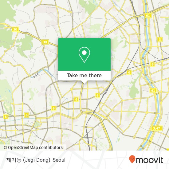제기동 (Jegi-Dong) map