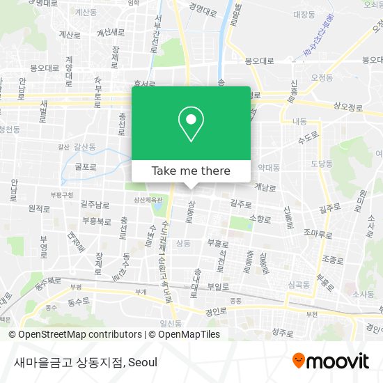 새마을금고 상동지점 map