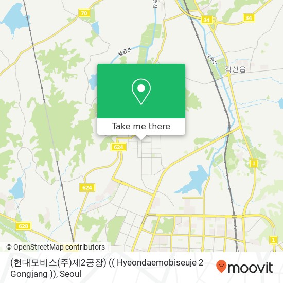 (현대모비스(주)제2공장) (( Hyeondaemobiseuje 2 Gongjang )) map