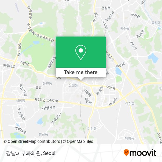 강남피부과의원 map