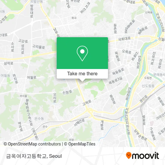금옥여자고등학교 map