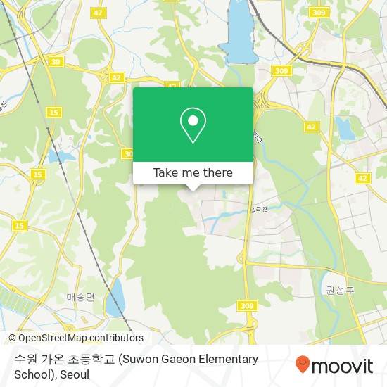 수원 가온 초등학교 (Suwon Gaeon Elementary School) map