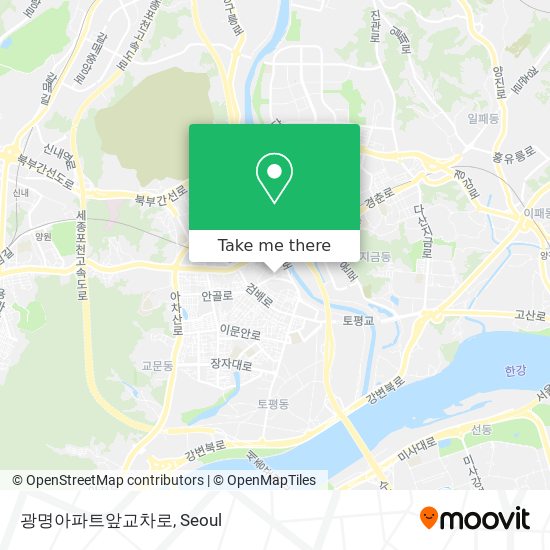 광명아파트앞교차로 map