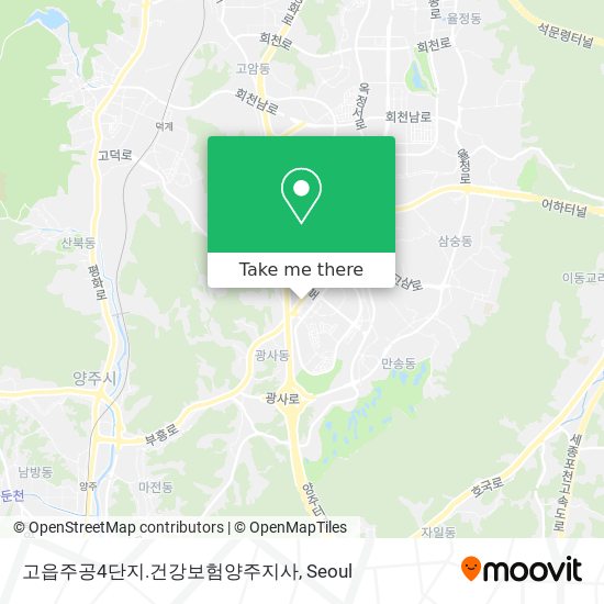 고읍주공4단지.건강보험양주지사 map