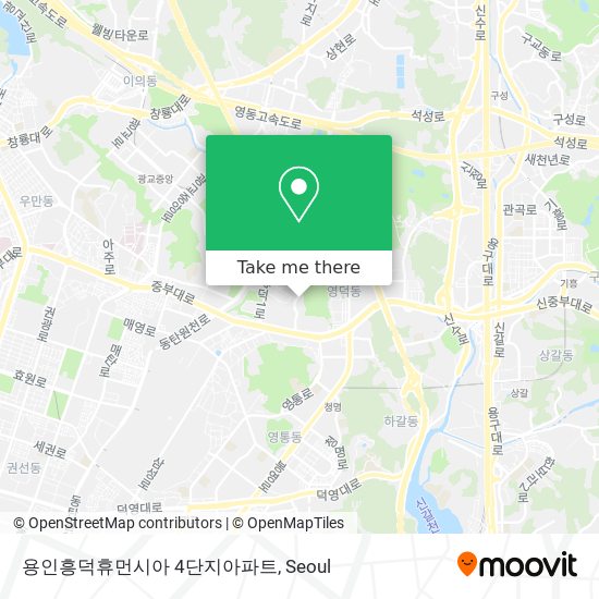 용인흥덕휴먼시아 4단지아파트 map