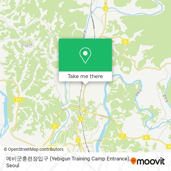 예비군훈련장입구 (Yebigun Training Camp Entrance) map