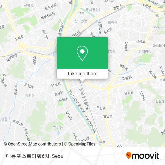대륭포스트타워6차 map