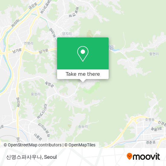 신명스파사우나 map