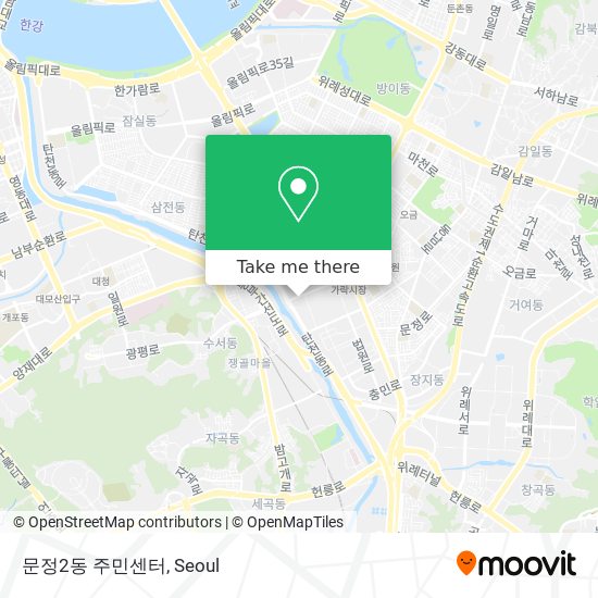 문정2동 주민센터 map