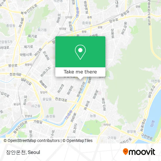 장안온천 map