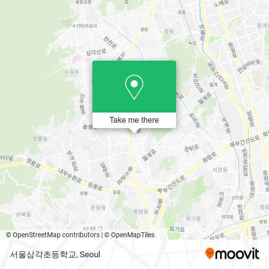 서울삼각초등학교 map