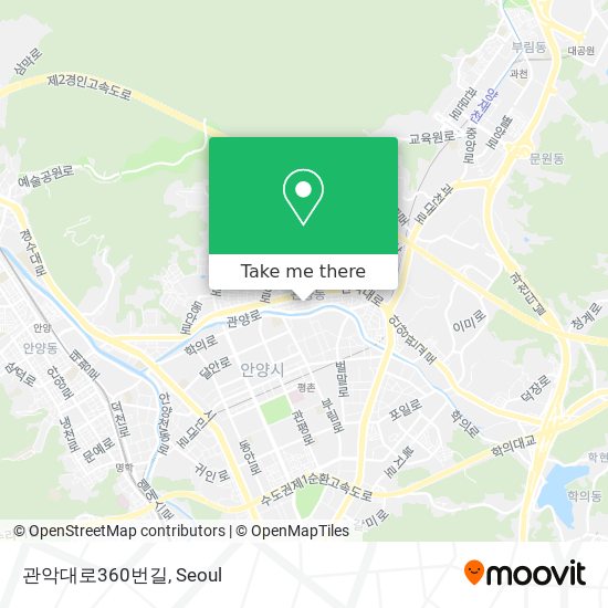 관악대로360번길 map