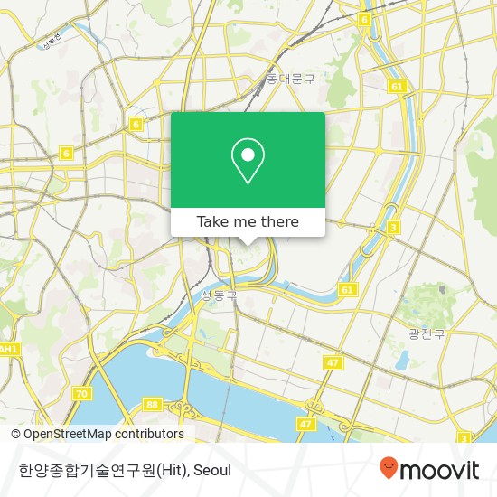 한양종합기술연구원(Hit) map