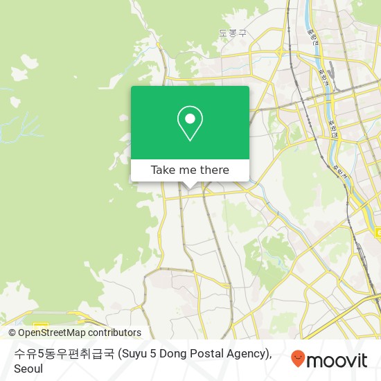 수유5동우편취급국 (Suyu 5 Dong Postal Agency) map