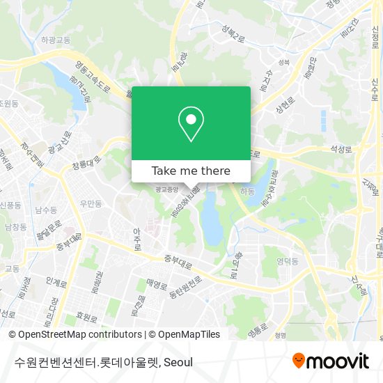 수원컨벤션센터.롯데아울렛 map