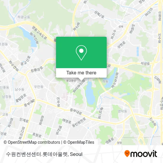 수원컨벤션센터.롯데아울렛 map