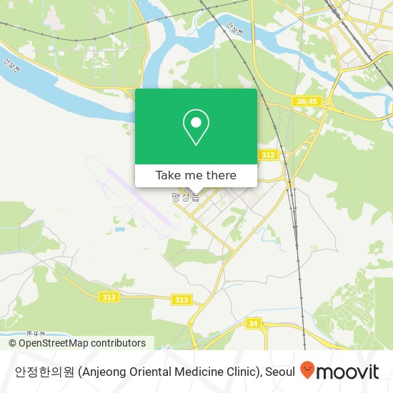 안정한의원 (Anjeong Oriental Medicine Clinic) map