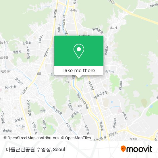 마들근린공원 수영장 map