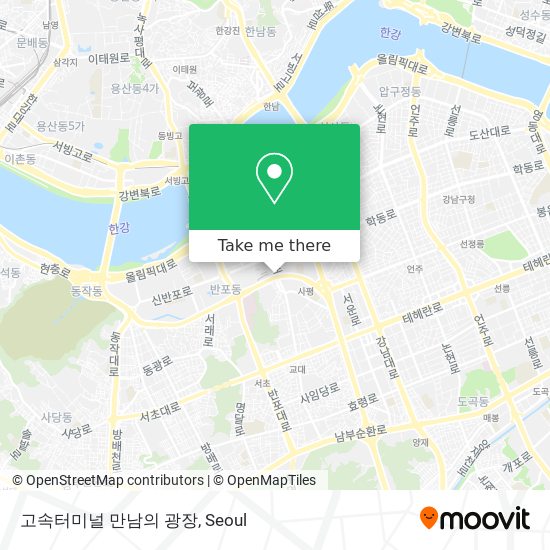 고속터미널 만남의 광장 map