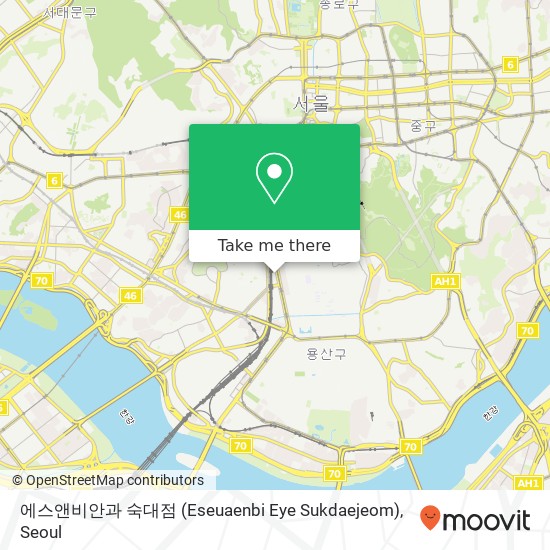 에스앤비안과 숙대점 (Eseuaenbi Eye Sukdaejeom) map