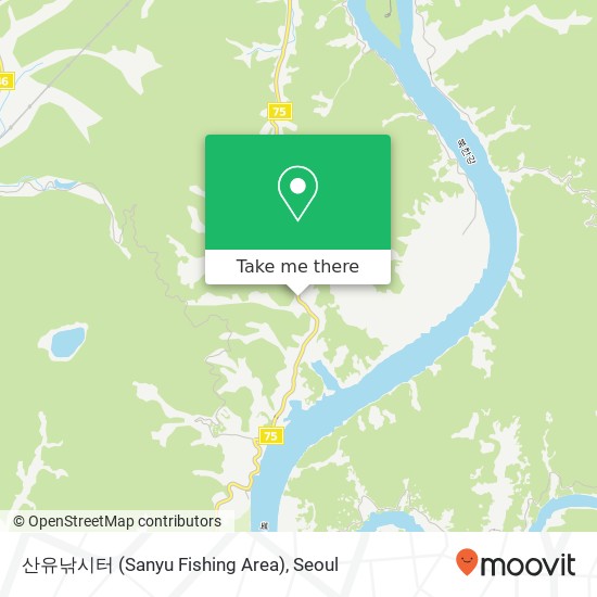 산유낚시터 (Sanyu Fishing Area) map