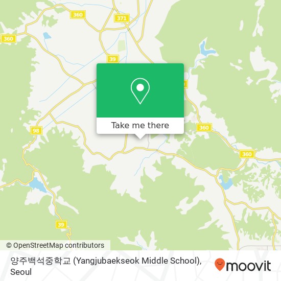 양주백석중학교 (Yangjubaekseok Middle School) map
